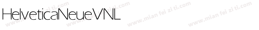 HelveticaNeueVN Light字体转换